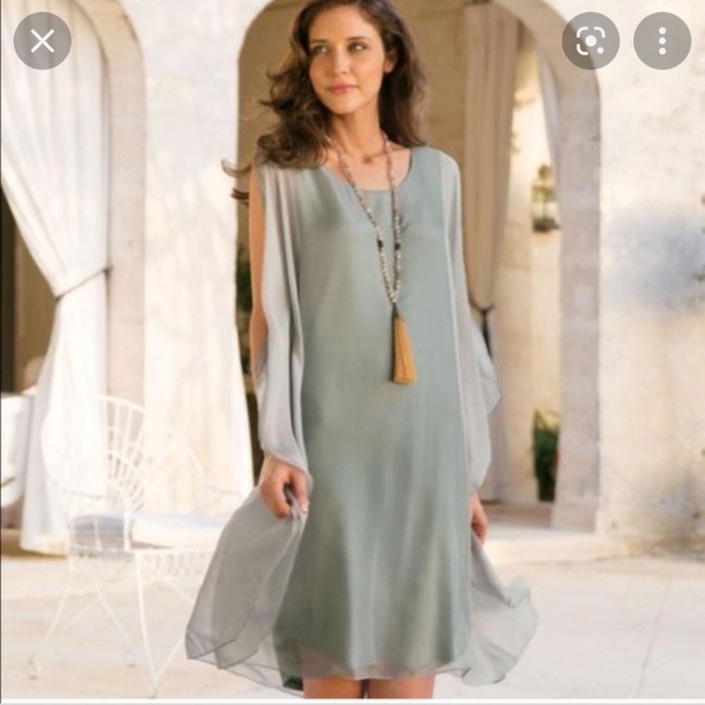 NWOT Soft Surroundings Silk Tribeca dress XL